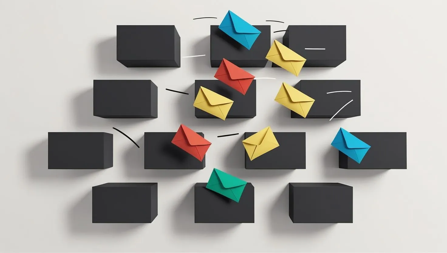 Black box objects sending messages and low coupling
